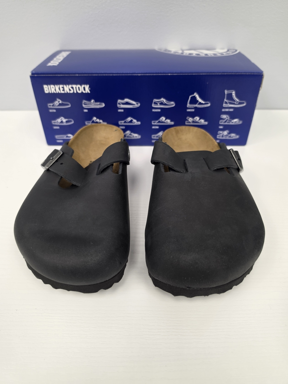 Birkenstock Oiled Leather Boston - Black